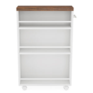 4 Tier Narrow Rolling Kitchen Slim Storage Cart