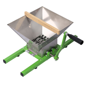 Manual Fruit Wine Press And Crusher For Kitchen, 100% Natural Juice Maker - Green