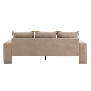 Algora 84.5 in. 3 Seater Modern Upholstered Velvet Sofa, Nomad