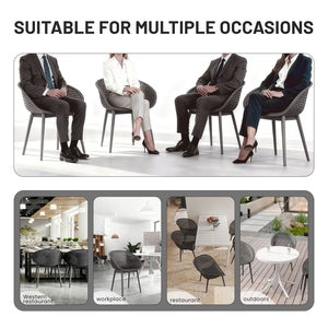 2 Piece Durable Single Chair With Hollow Out Design