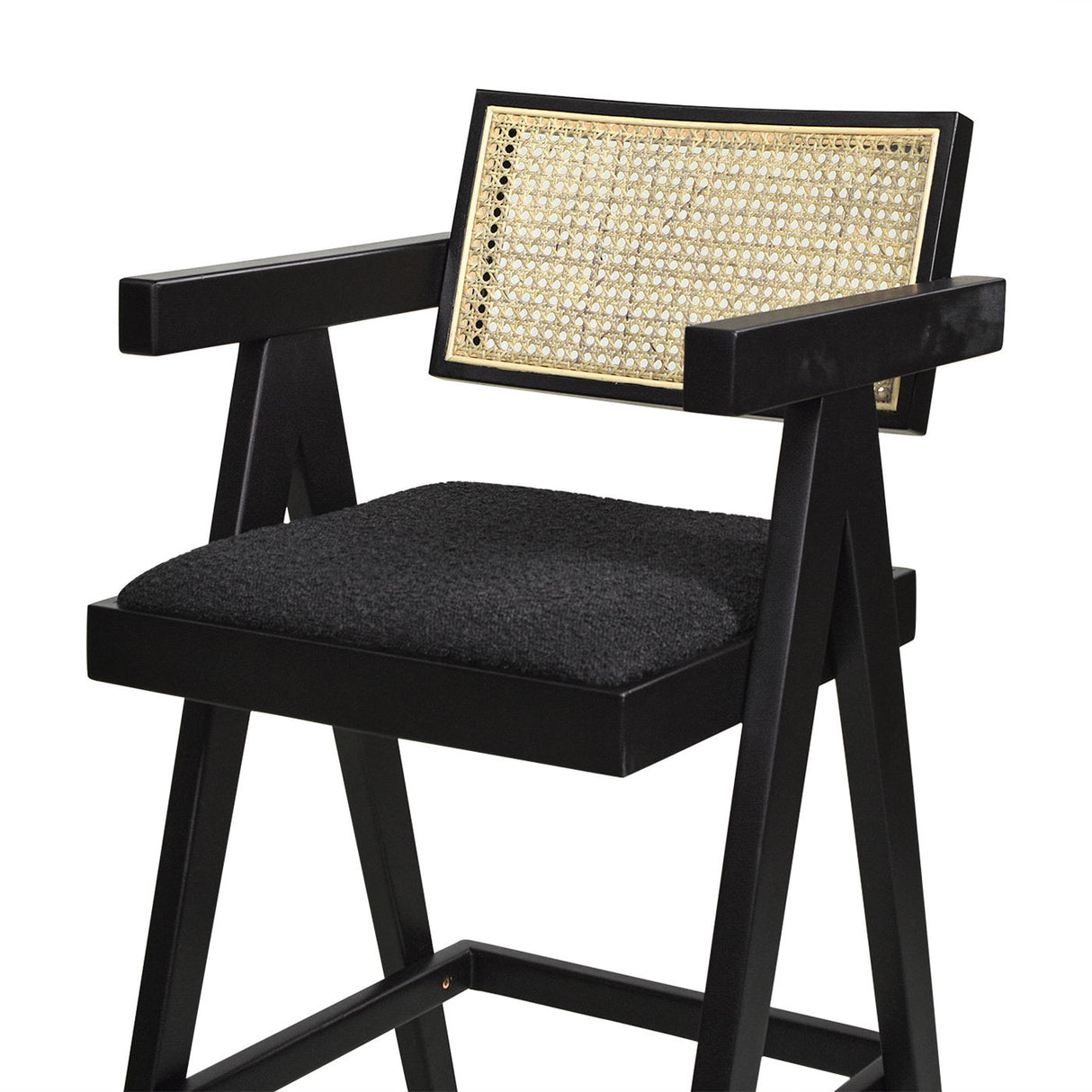 Milan - Modern Webbing Back Stool With Arms (Set of 3)