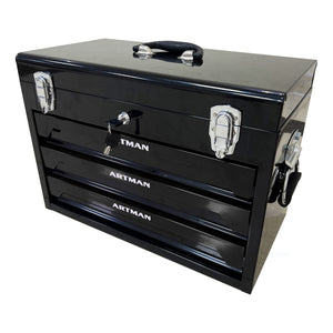 20'' Portable 3-Drawer Steel Toolbox