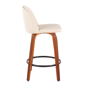 Toriano - Mid Century Modern, Counter Stool (Set of 2)
