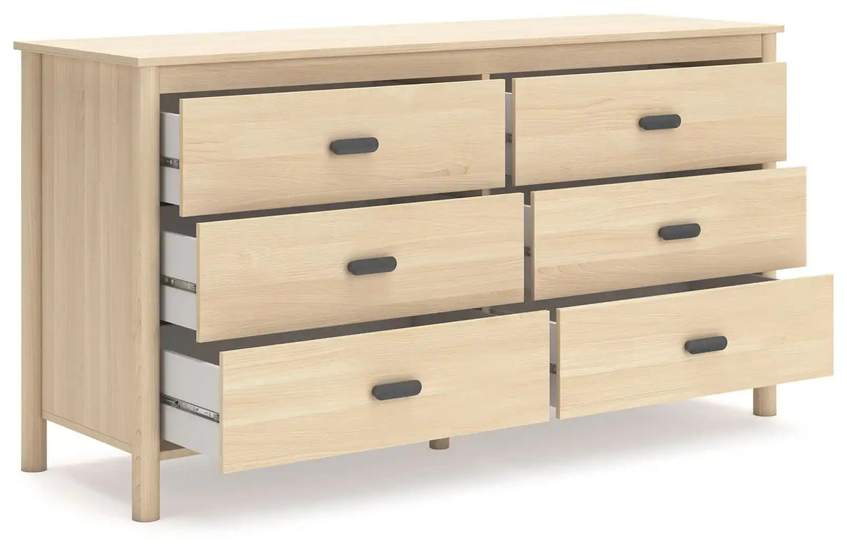 Cabinella - Six Drawer Dresser - Tan - Best Buy Furniture