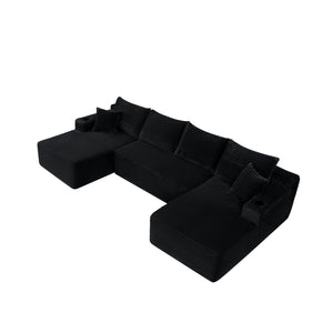 134" Cloud Sectional Sofa with U-Shape Chaise
