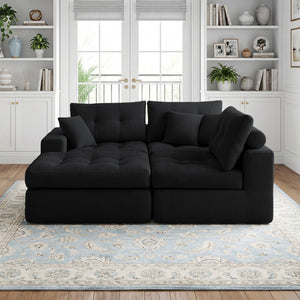 Corner Chaise L-Shaped Sectional Sofa Bed