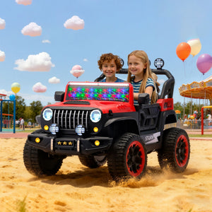 Electric Car With Remote Control, Colorful LED Lights, USB & MP3