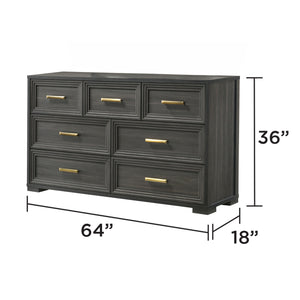 Colorado - Dresser (Mirror Not Included) - Charcoal
