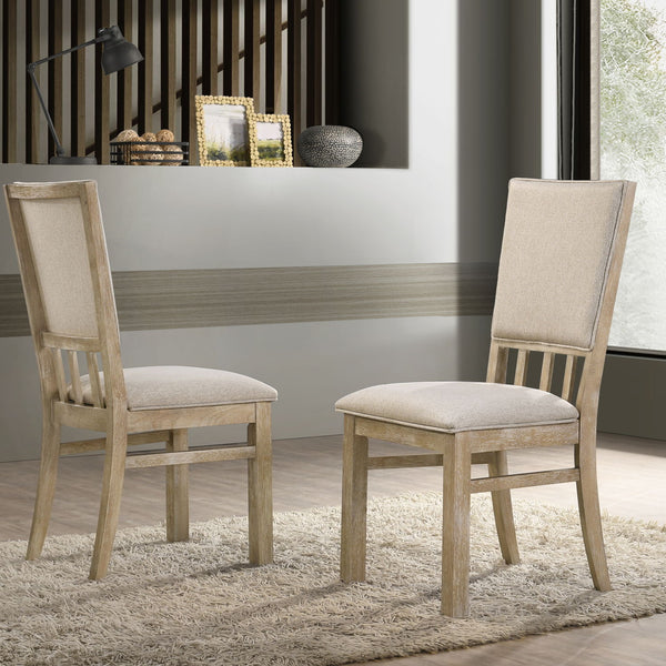 Brutus - Wide Dining Chair (Set of 2) - Reclaimed Wheat