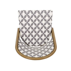 Chic French Bistro Chair With Durable Rattan And Aluminum Frame