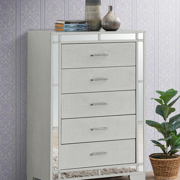 Madison - Chest - Silver Champagne