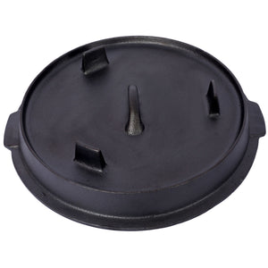 Pre-Seasoned Cast Dutch Oven With Skillet Lid And Pot Rack