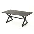 Rolando - Outdoor Aluminum Dining Table With Steel Frame - Best Buy Furniture