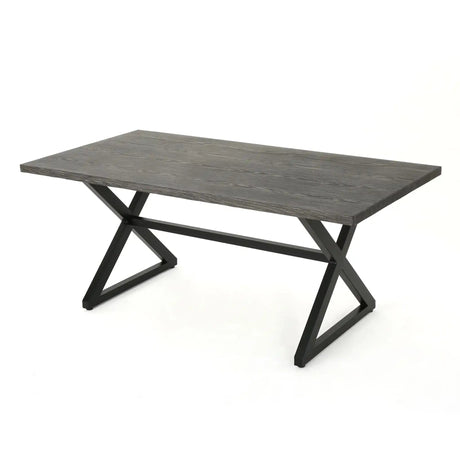 Rolando - Outdoor Aluminum Dining Table With Steel Frame - Best Buy Furniture