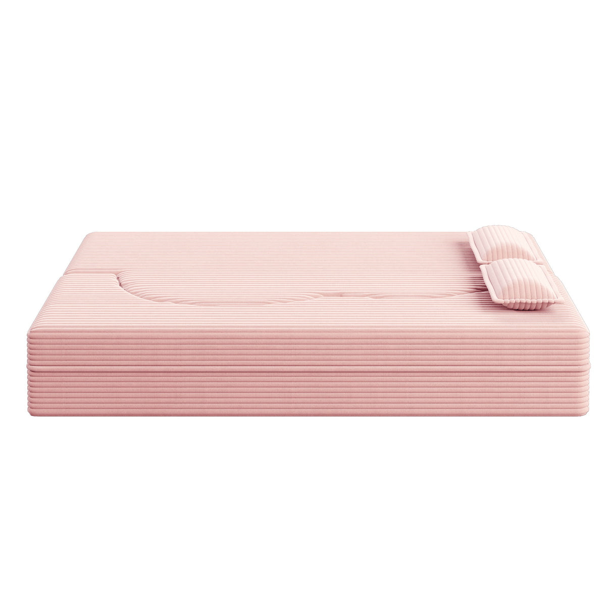 Convertible Foam-Filled Sleeper Sofa Bed With 2 Pillows