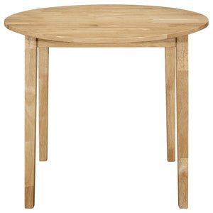3 Piece Dining Set With Drop Leaf Table And Upholstered Chairs