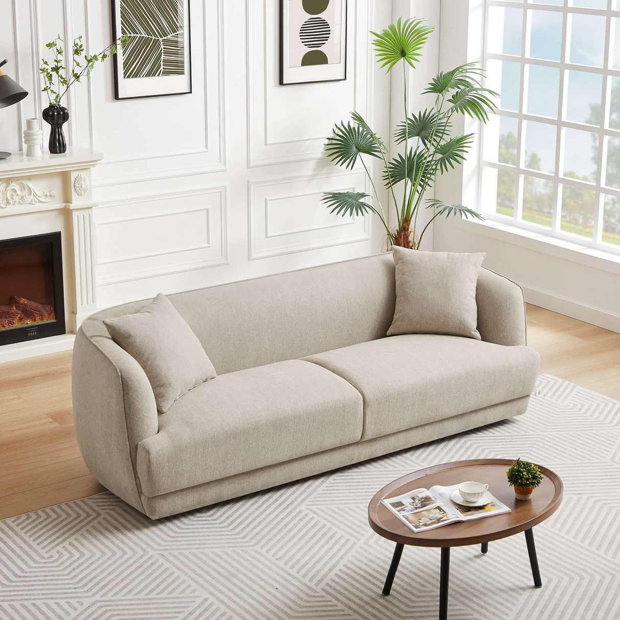 Larisa Mid Century Modern Sofa