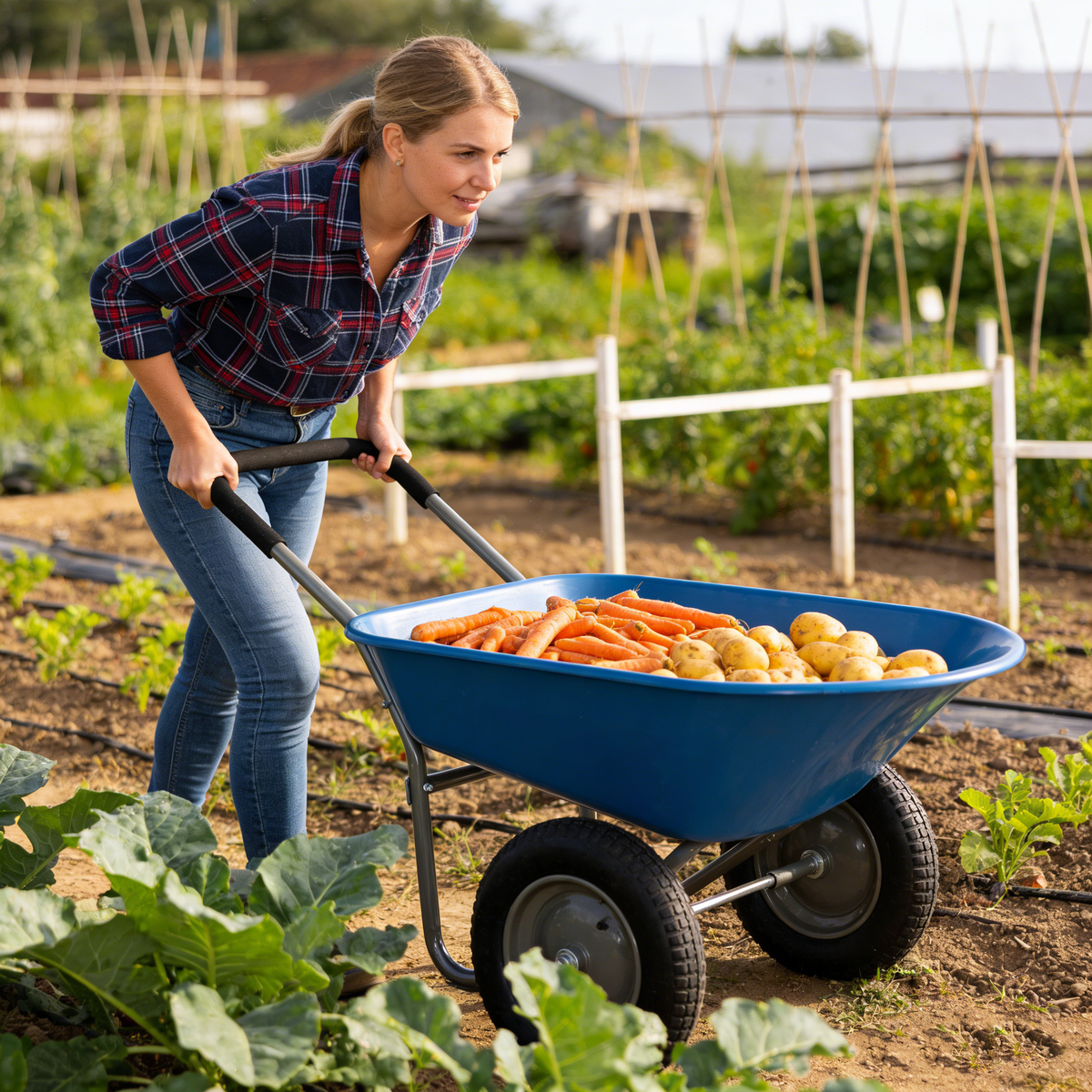 Two Wheeled Trolley Wheel Barrow