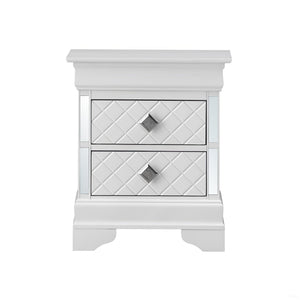 Accent Nightstand - Silver Champagne