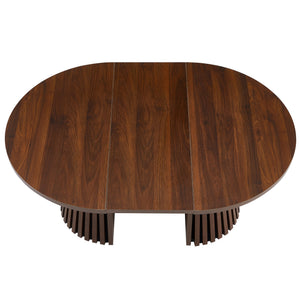 Oval Coffee Table For Living Room - Walnut