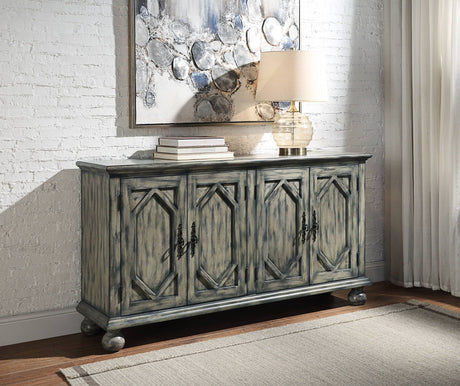 Pavan - Console Cabinet - Gray - Best Buy Furniture