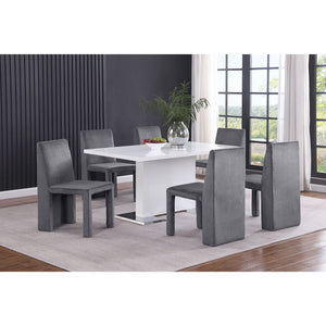 Santa Cruz - Upholstered Dining Side Chair (Set of 2) - Gray