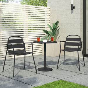 Terra Nova - Bistro Set - Matte Black - Best Buy Furniture