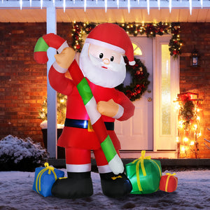 HOMCOM 6ft Christmas Inflatables Outdoor Decorations
