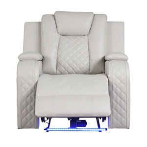 Benz - Power Recliner Set With LED Lighting And USB Charging