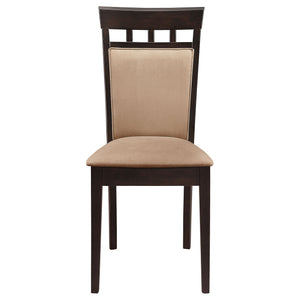 Gabriel - Oval 7 Piece Dining Set With Chairs - Cappuccino