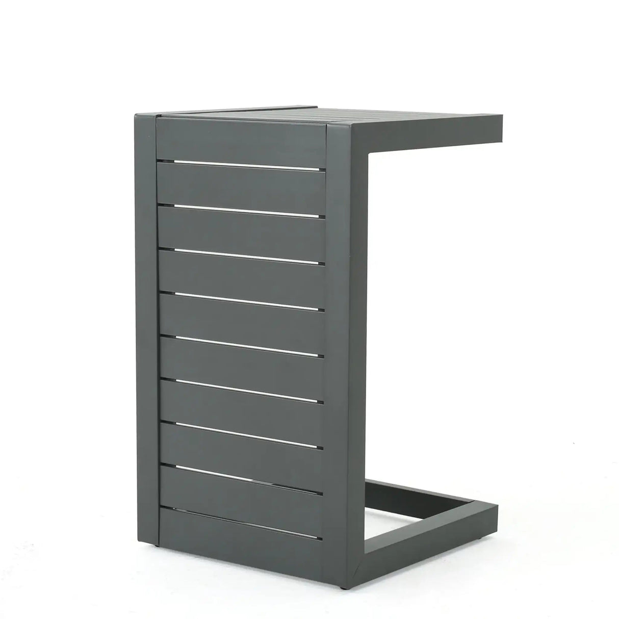 Aluminum Outdoor C - Shaped Side Table For Patio - Best Buy Furniture