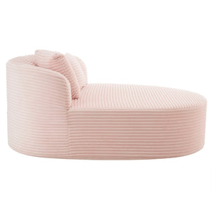 Modern Chaise Lounge Sofa Boneless Couch With Supportive Pillows
