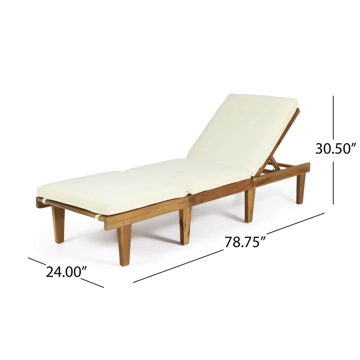 Ariana - Wood Chaise Lounge With Cushion - Best Buy Furniture