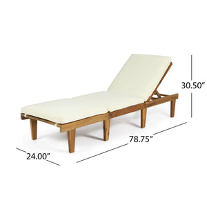 Ariana - Wood Chaise Lounge With Cushion - Best Buy Furniture