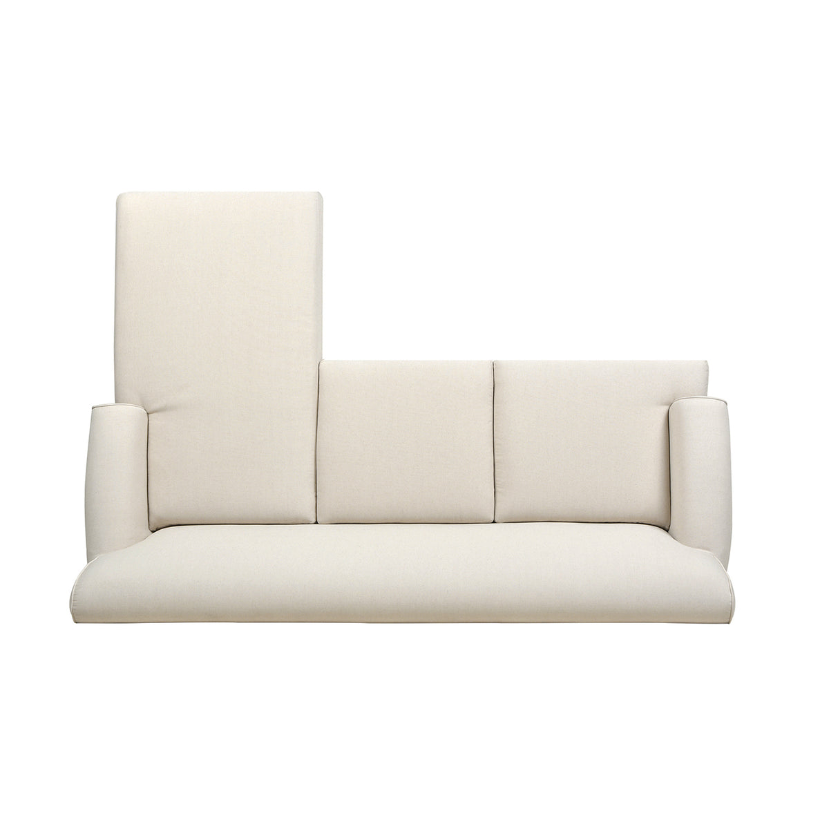 Alana 88-Inch L-Shape Reversible Sectional Sofa, Light Beige Linen