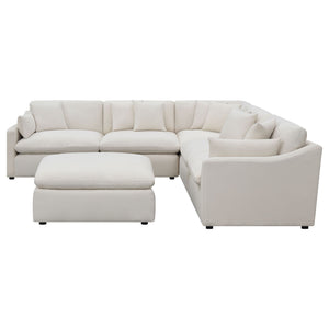 Greeley - 6 Piece Upholstered Modular Sectional Sofa - Ivory