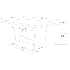 Maroney - Dining Table - Espresso