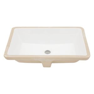 Modern Ceramic Undermount Bathroom Sink With Overflow, High Quality