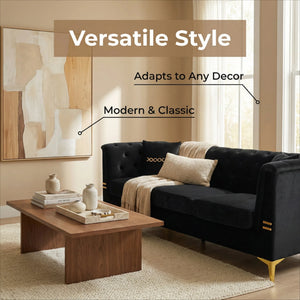FX-P83-BK4 Sofa with 2 Pillows
