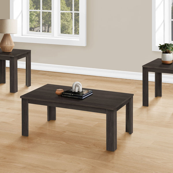 Table Set, Coffee, End, Side, Accent For Living Room, Transitional (Set of 3) - Oak - Best Buy Furniture