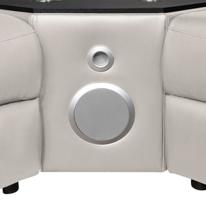 Nova - Sectional With Bluetooth Speaker, LED And Lifting Wine Cabinet