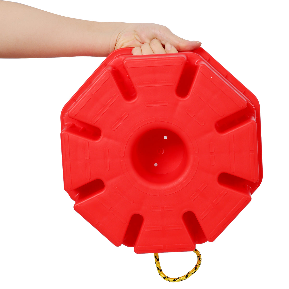 6-Inch RV Jack Block, 2-Pack with Carry Bag and Rope, Red