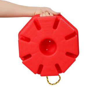 6-Inch RV Jack Block, 2-Pack with Carry Bag and Rope, Red