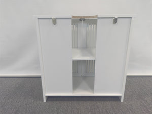 Louvered Double-Door Floor-Standing Bathroom Vanity