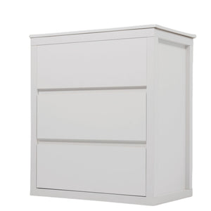 Freestanding Bathroom Vanity With Ceramic Sink, 2 Full Extension Drawers