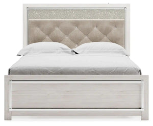 Altyra - Queen Panel Bed With Roll Slats - White - Best Buy Furniture
