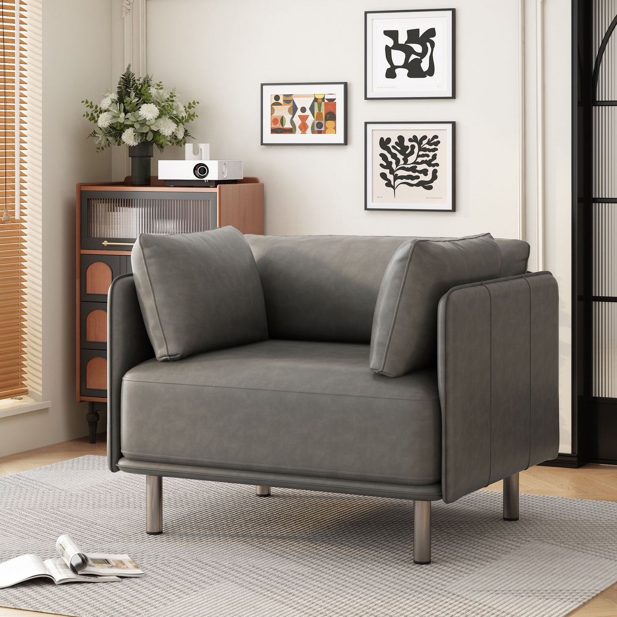 Vintage Modern Aesthetic Appeal Lounge Chair