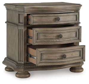 Ardenfield - Three Drawer Night Stand - Light Brown - Best Buy Furniture