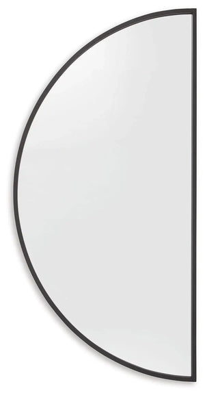Denlow - Accent Mirror - Black - Best Buy Furniture