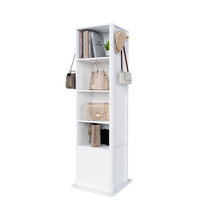 360° Rotating Makeup Cabinet With Full Length Mirror